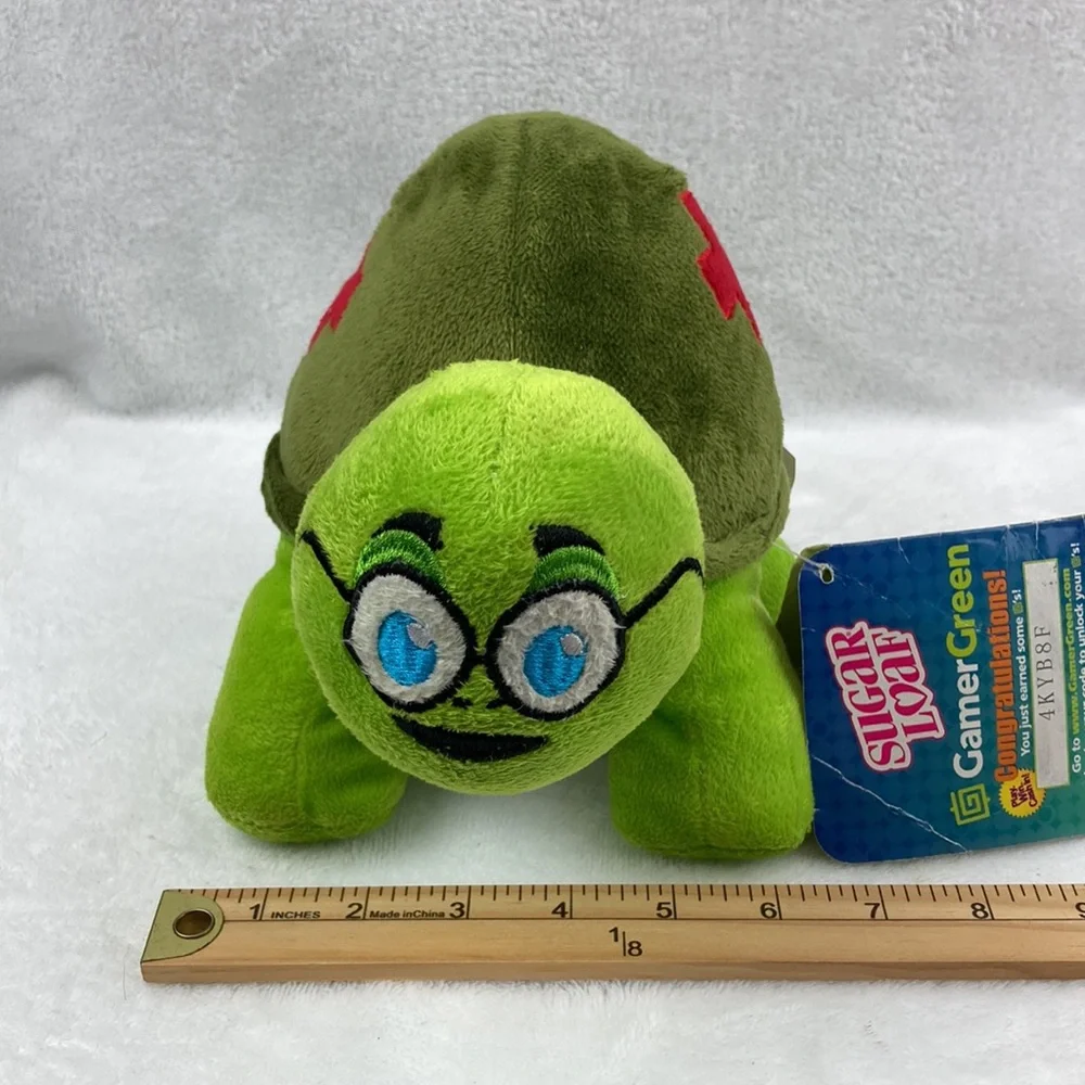 Kellytoy Sugar Loaf Green Turtle Force Plush Toy Medic 10” NWT